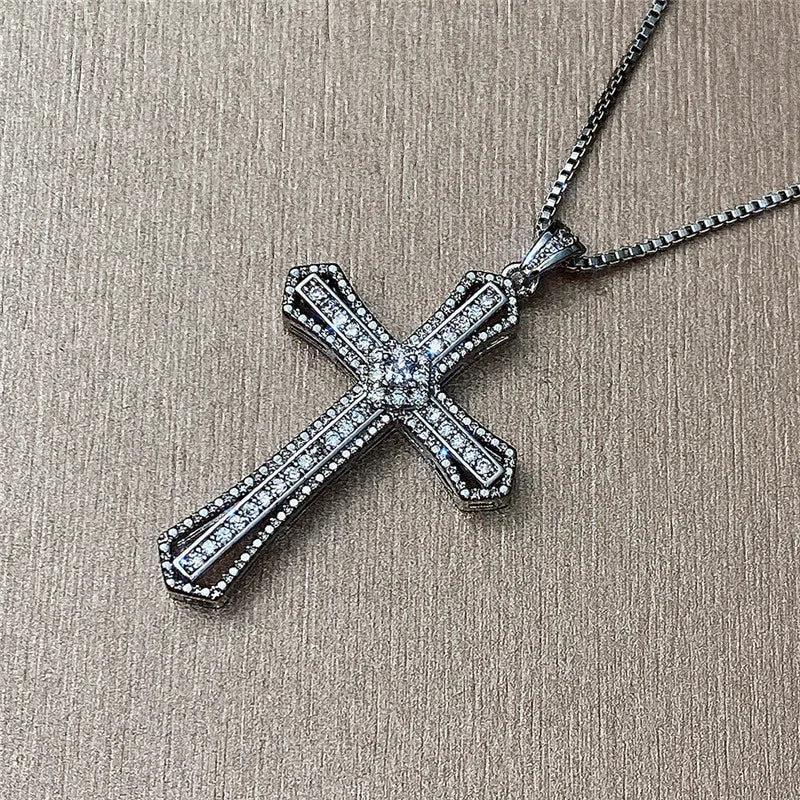 Hip Hop Cross Necklace