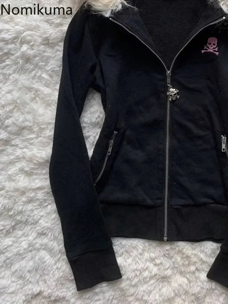 Skull Fur Hoodie