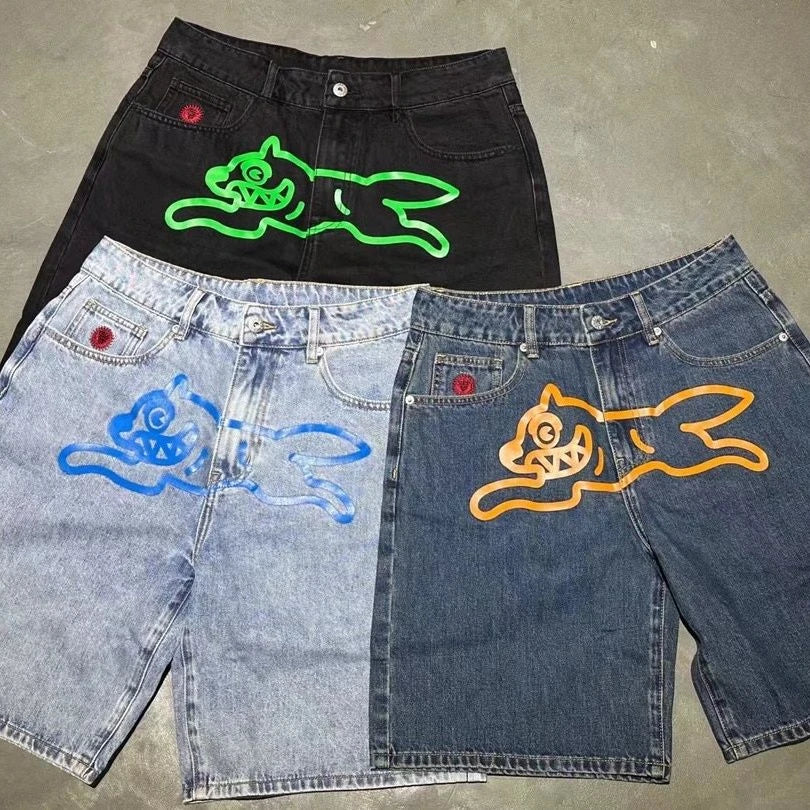 Denim shorts