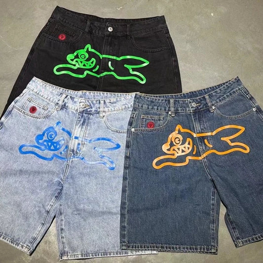 Denim shorts