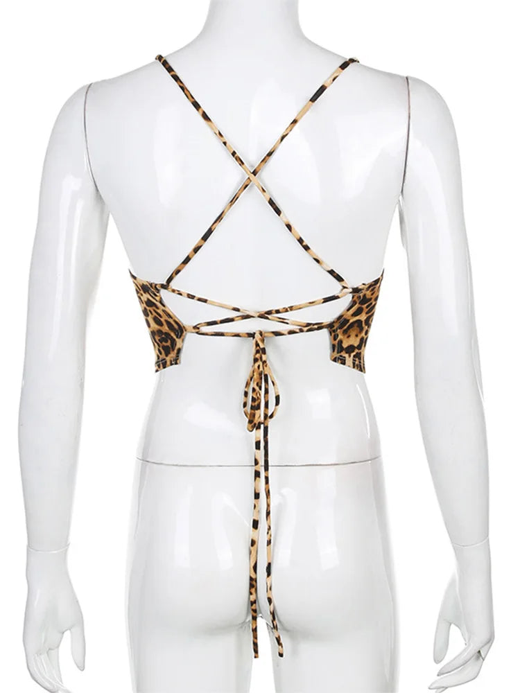 Leopard Top Backless