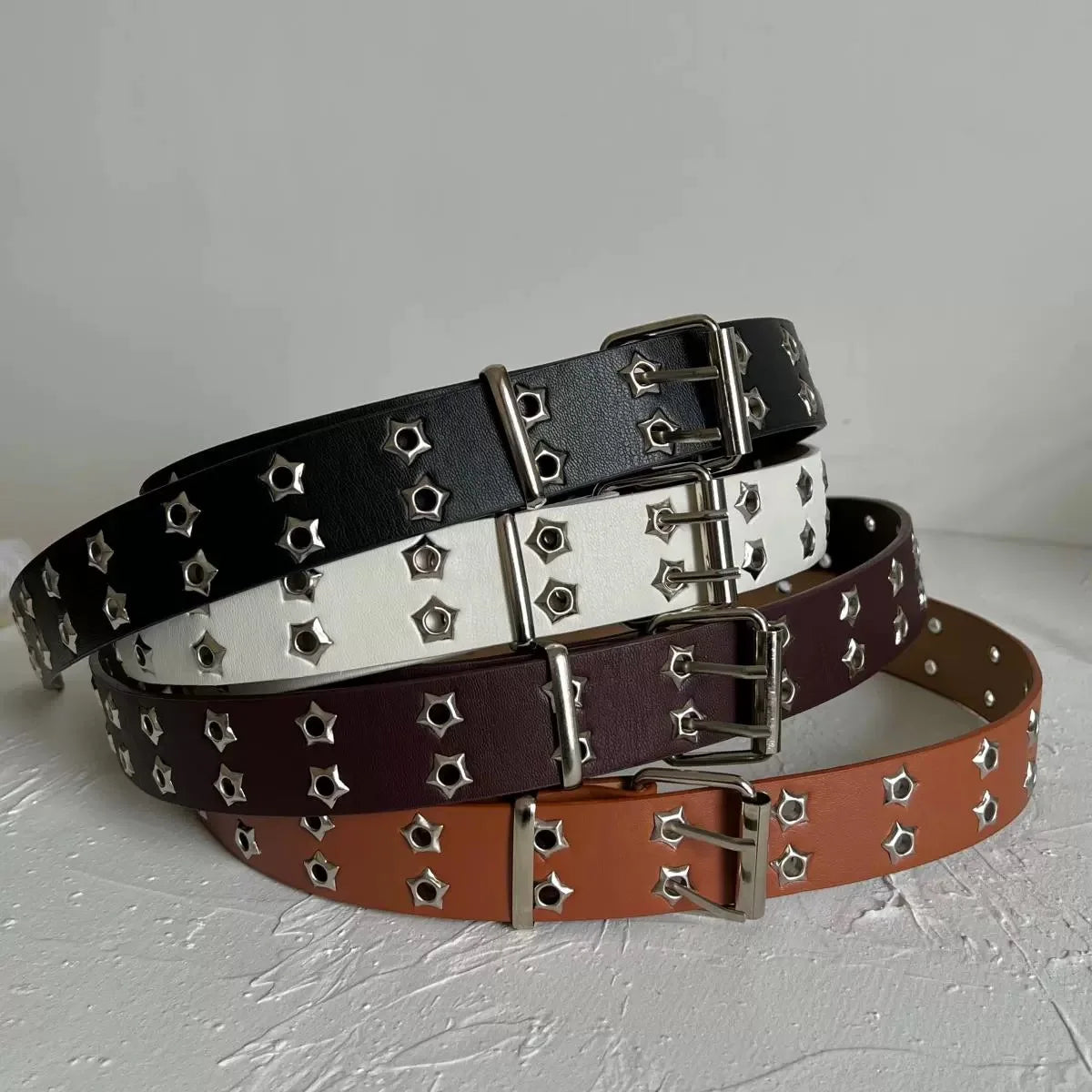 Y2K Star Rivet Belts