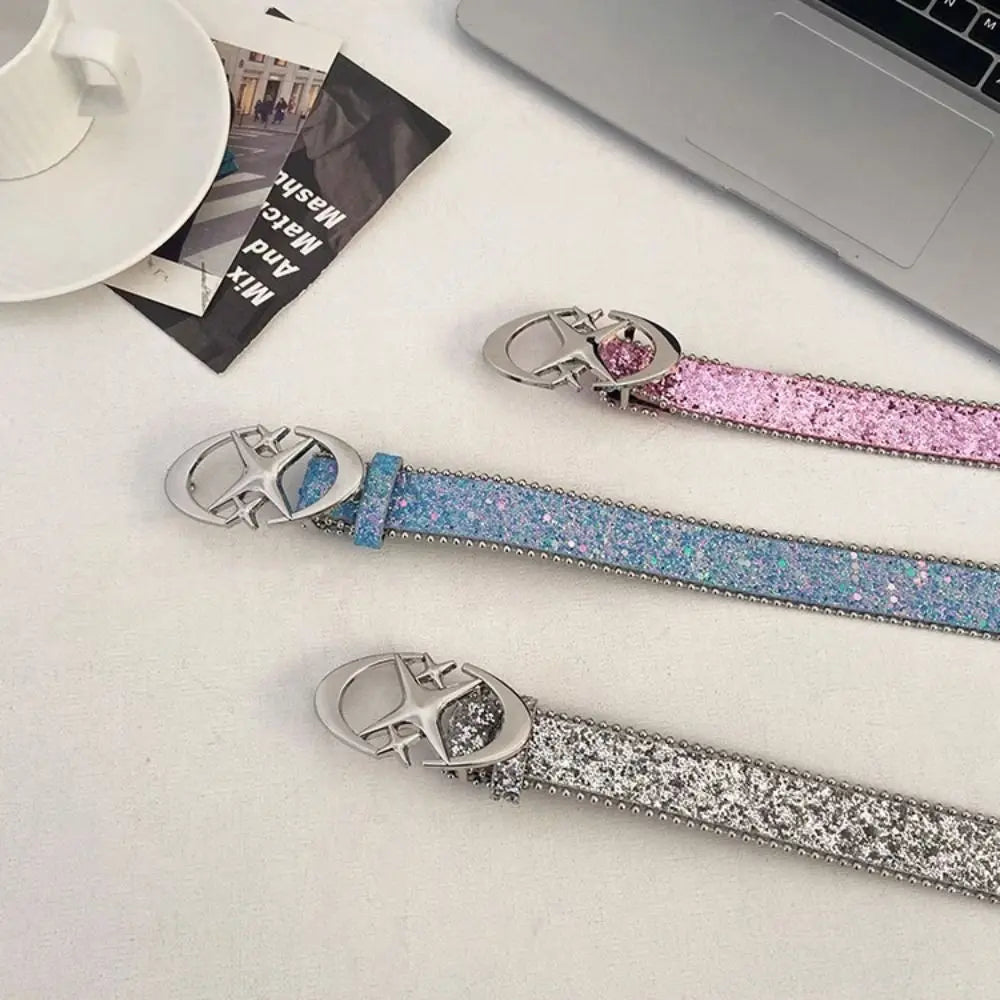 Y2K Sequins Belt