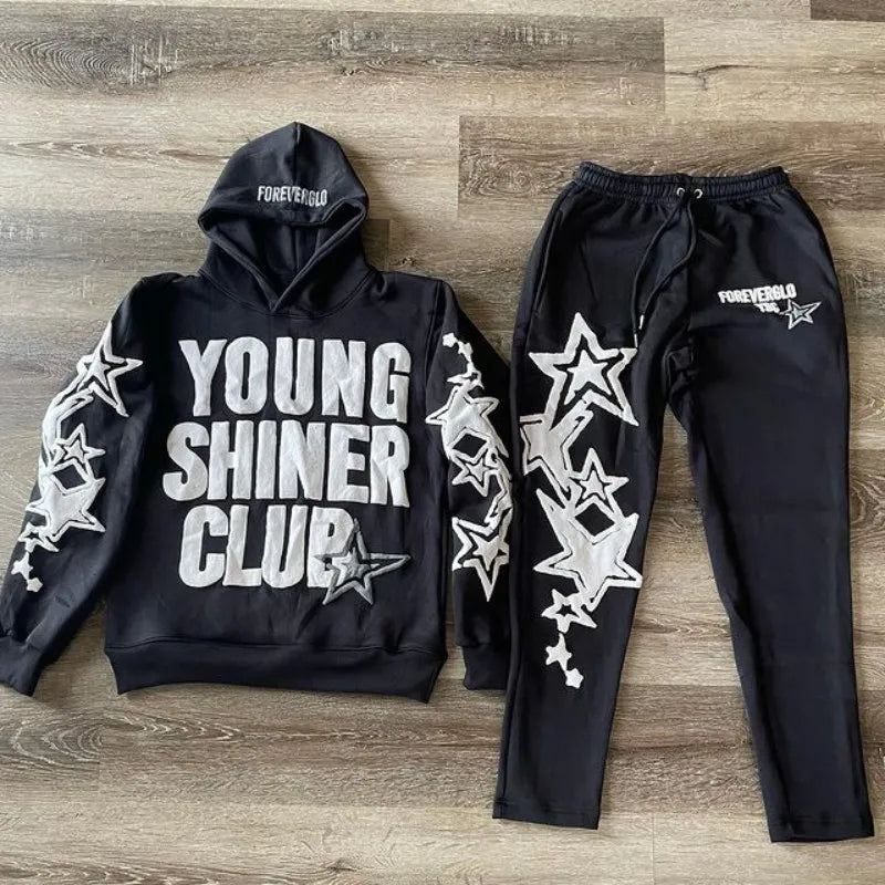 Graphic Hoodie Suit