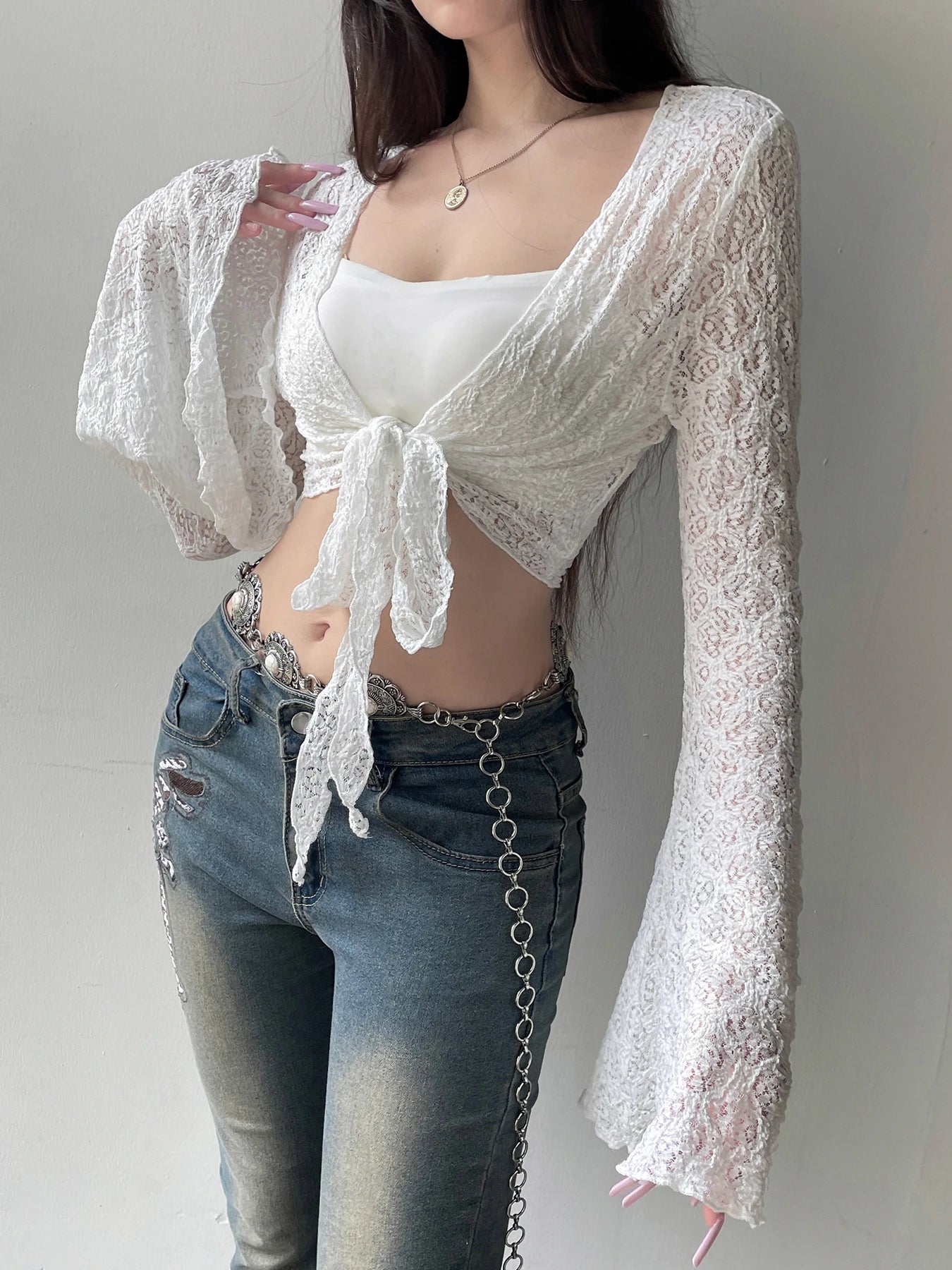 Y2K Flared Cardigan