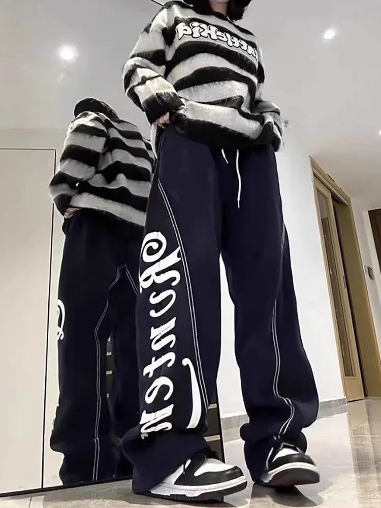 Straight Wide Leg Pants