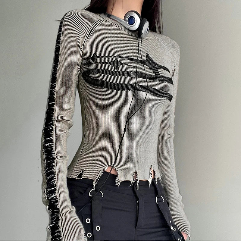 Ripped Stitched Sweater