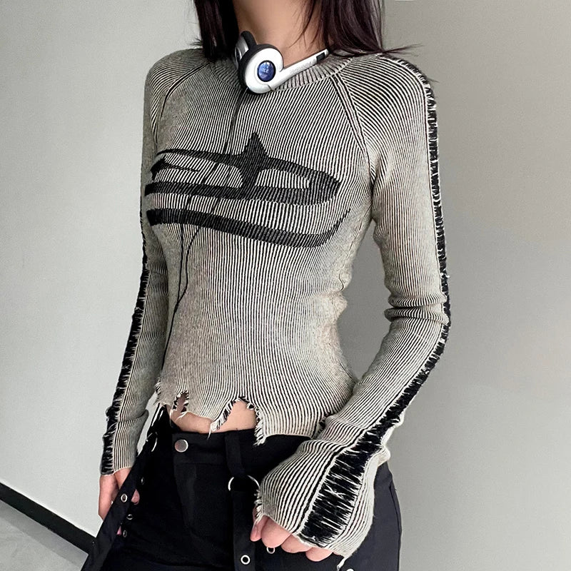 Ripped Stitched Sweater