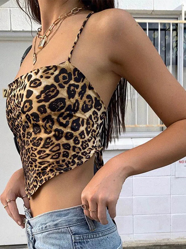 Leopard Top Backless