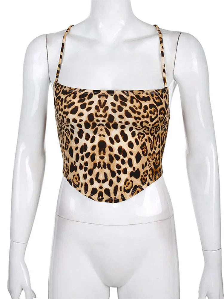Leopard Top Backless