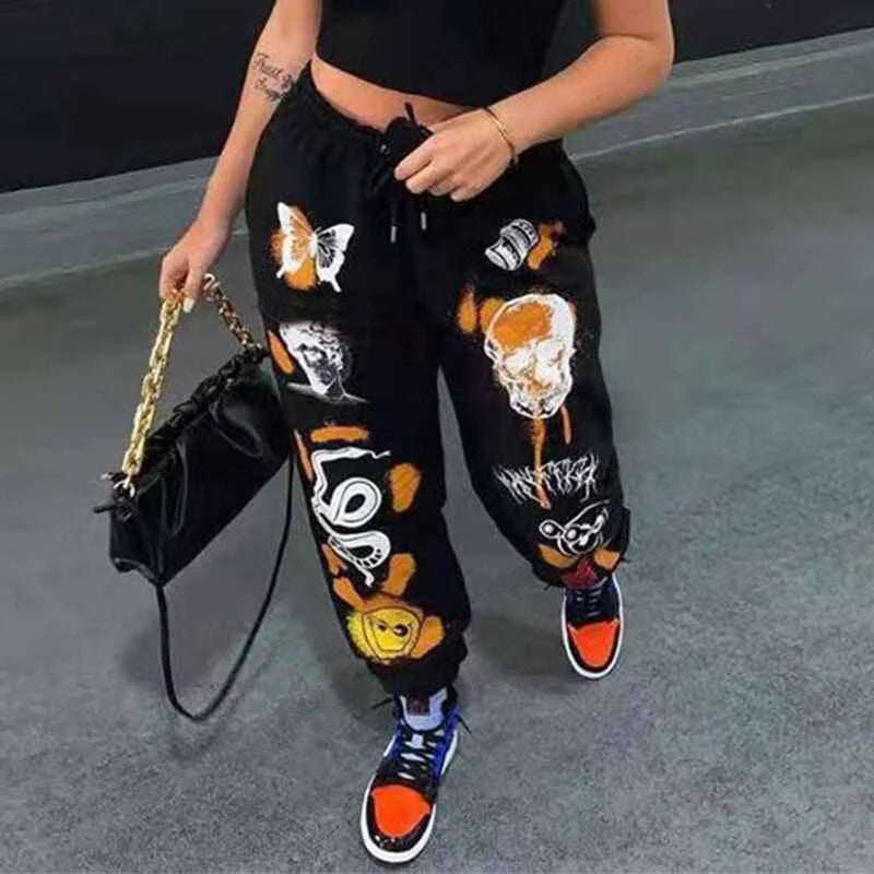 Skull Printed Sweatpants