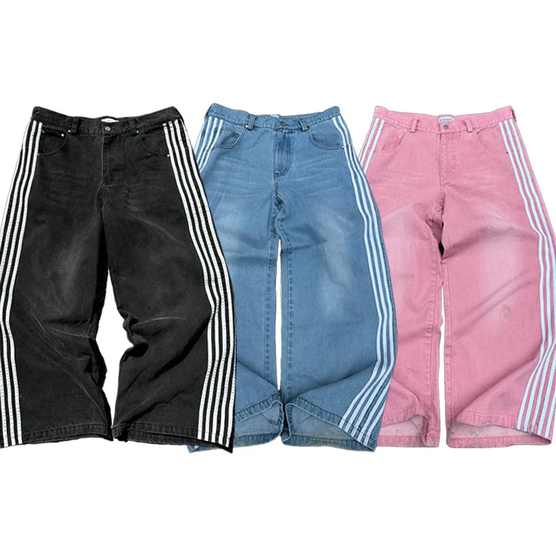 Baggy Jeans Striped