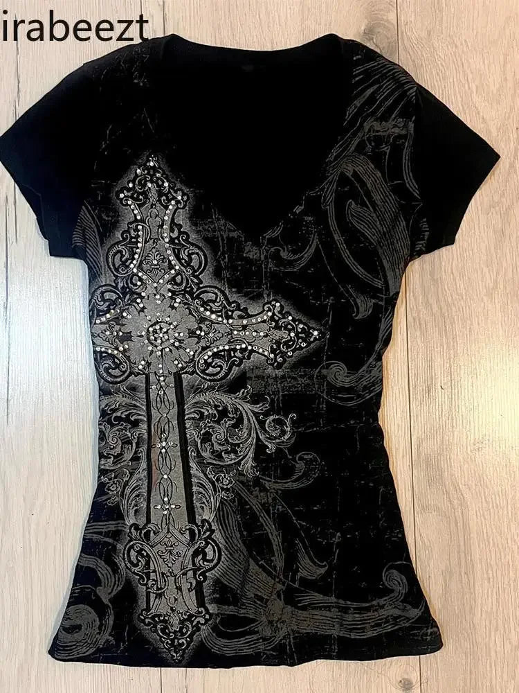 Black Printed T-shirt