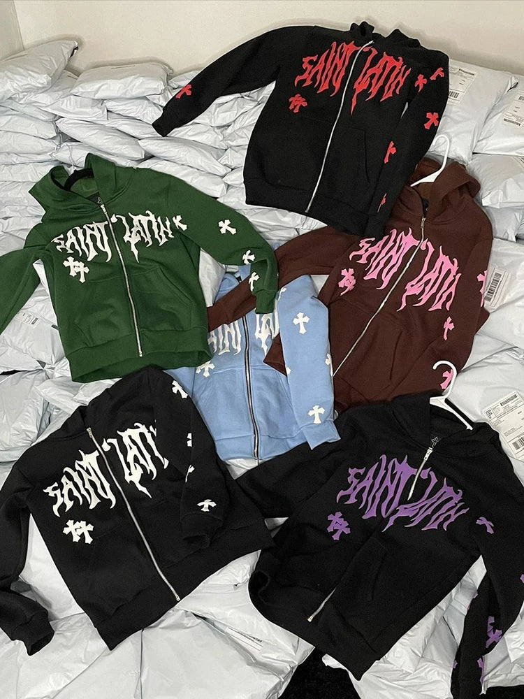 Men Hoodie Zip Up