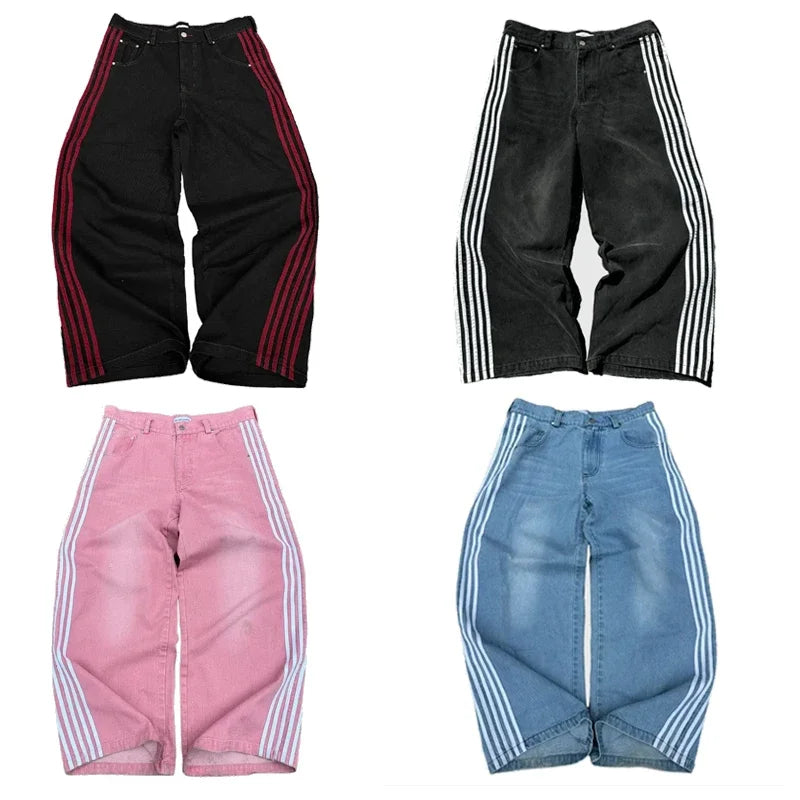 Baggy Jeans Striped