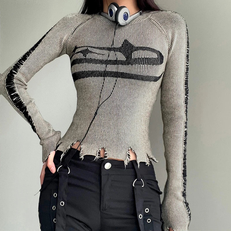 Ripped Stitched Sweater
