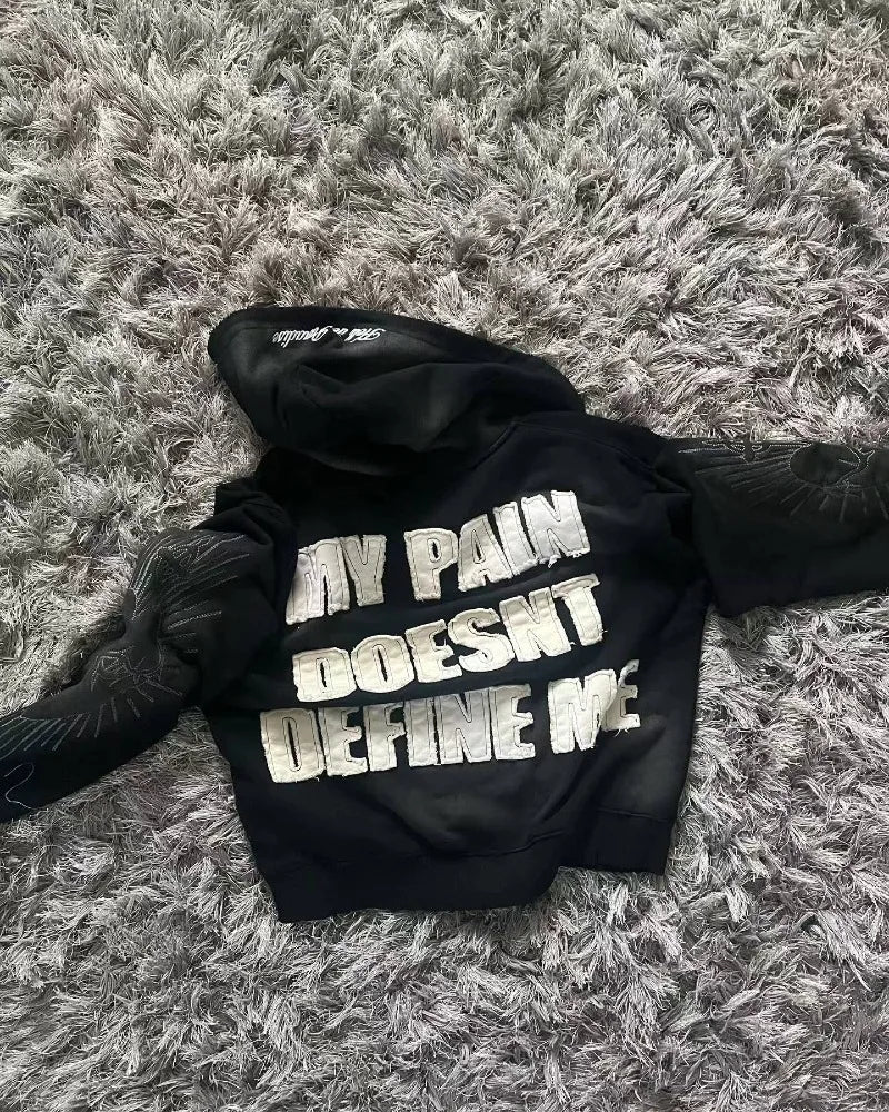 Letter Zipper Sweater