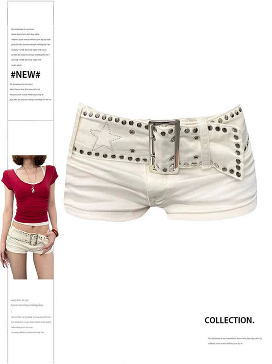White Denim Shorts