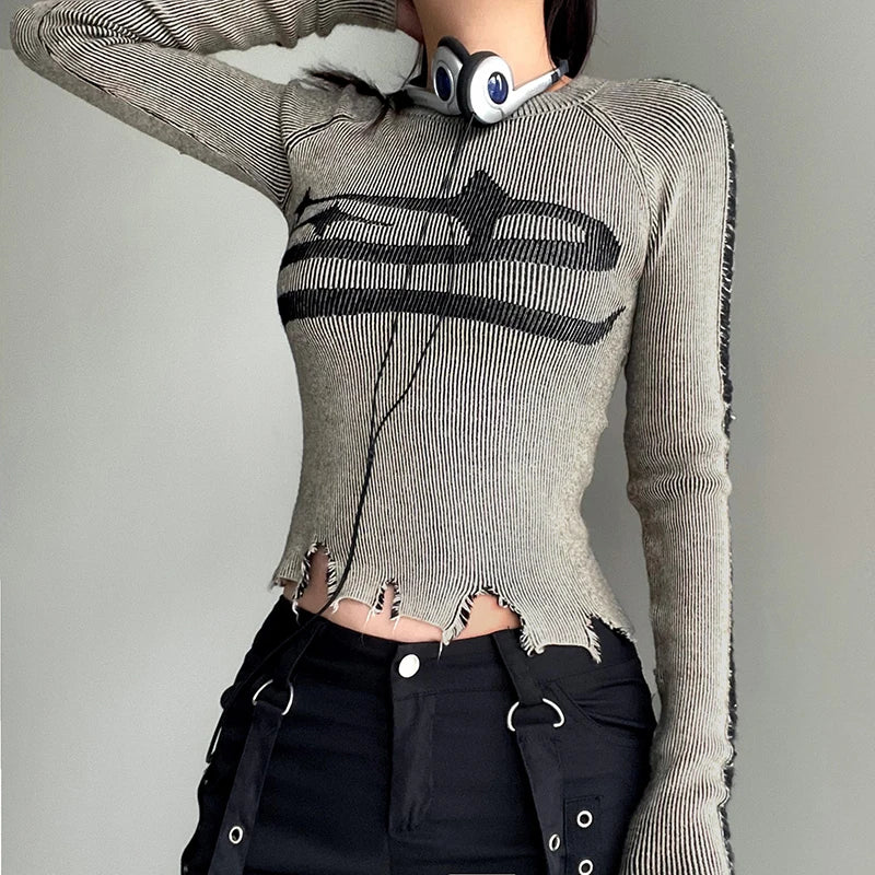 Ripped Stitched Sweater