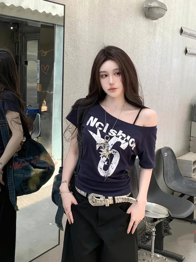 Y2k Off shoulder Top