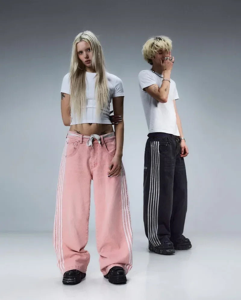 Baggy Jeans Striped