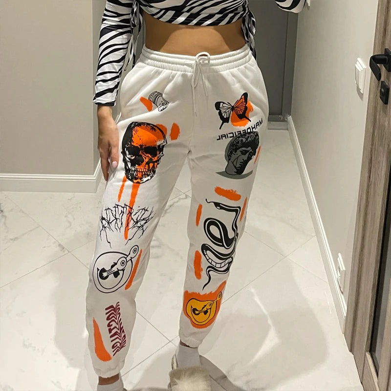 Skull Printed Sweatpants