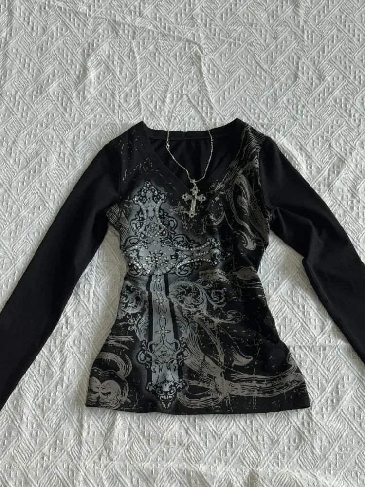 Black Printed Shirt