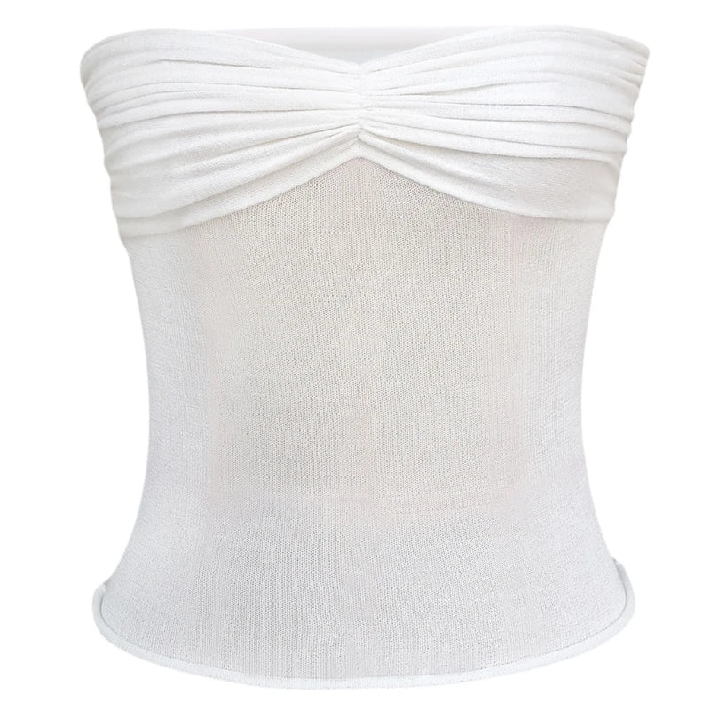 Strapless Off Shoulder Tube Top