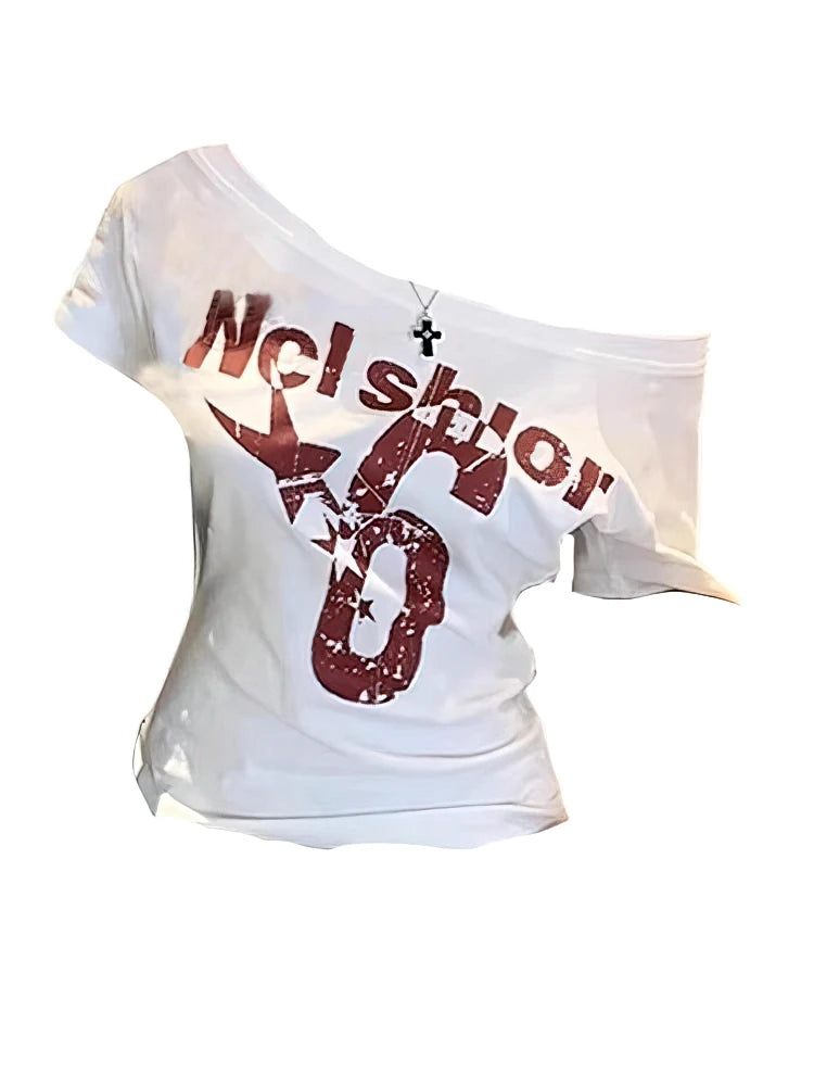 Y2k Off shoulder Top